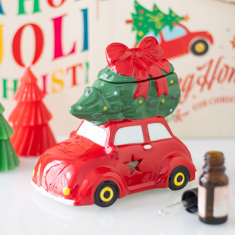 Red Car & Christmas Tree Oil Burner