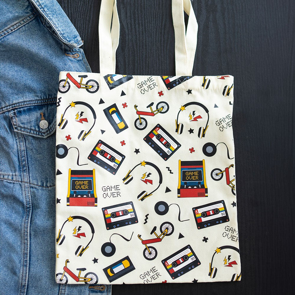 Retro 80s Tote Bag