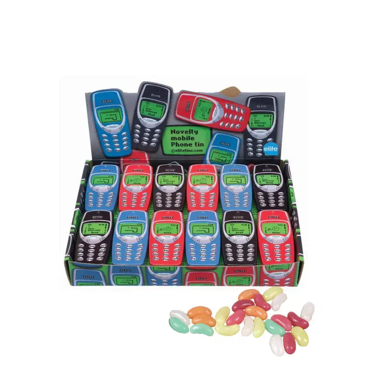 Retro Mobile Phone Tin with Jelly Beans