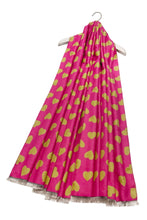 Load image into Gallery viewer, Reversible Love Heart Scarf Fuchsia/Lime
