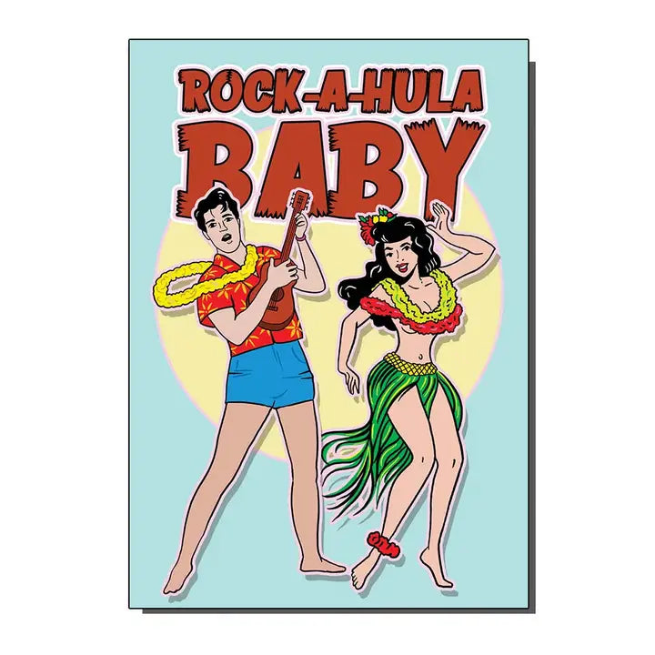 Rock A Hula Baby Elvis Card