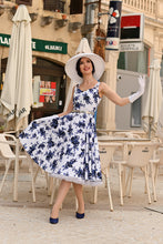 Load image into Gallery viewer, Rosa White Floral Swing Dress
