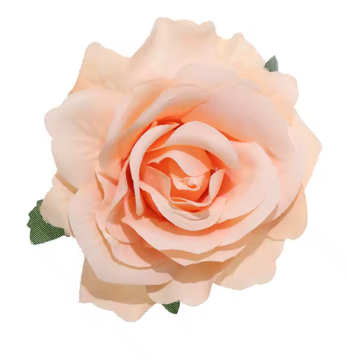 Rose Flower Hair Clip Peach