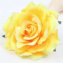 Load image into Gallery viewer, Hair Clip Rose Yellow
