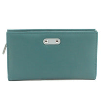 Load image into Gallery viewer, Rosemary Leather Purse Aqua &amp; Grey
