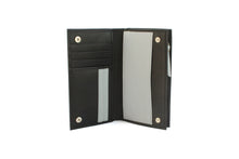 Load image into Gallery viewer, Rosemary Leather Purse Black &amp; Grey
