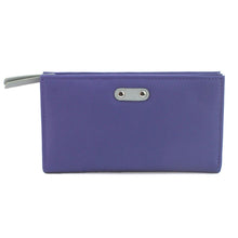 Load image into Gallery viewer, Rosemary Leather Purse Purple &amp; Grey
