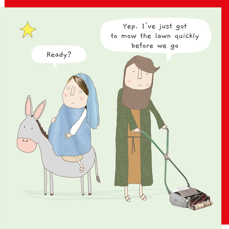 Rosie Made A Thing Christmas Mow The Lawn Card