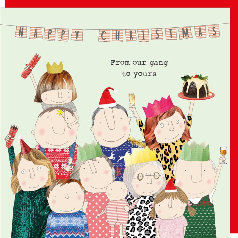 Rosie Made A Thing Christmas Our Gang To Yours Card