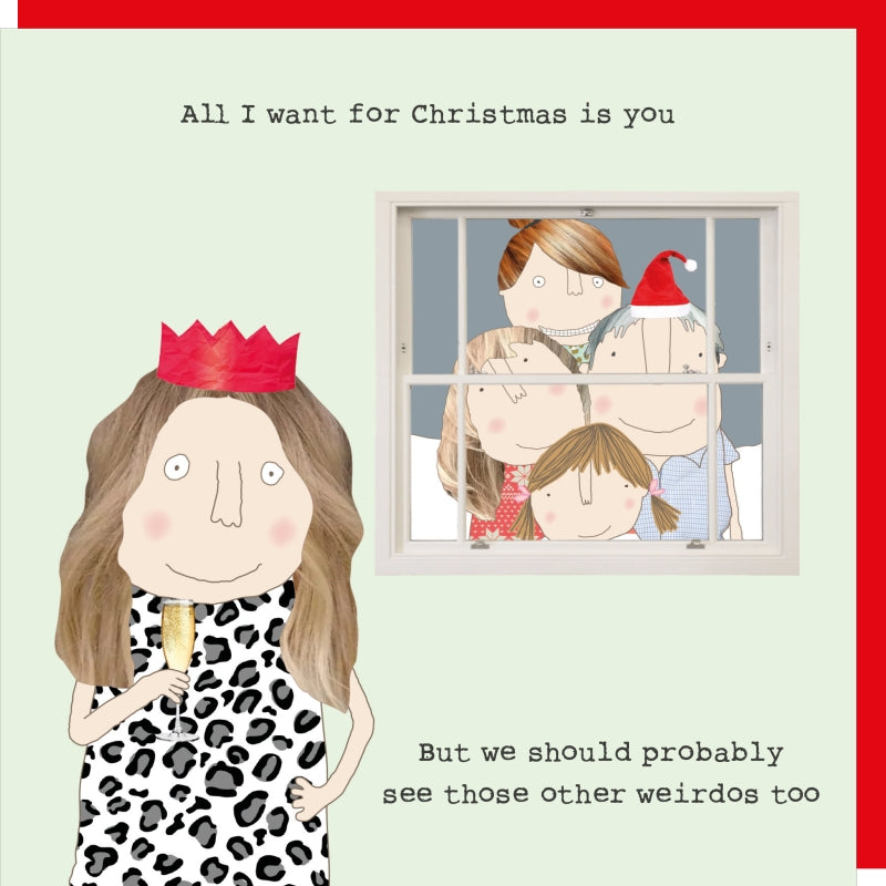 Rosie Made A Thing Christmas Weirdos Card