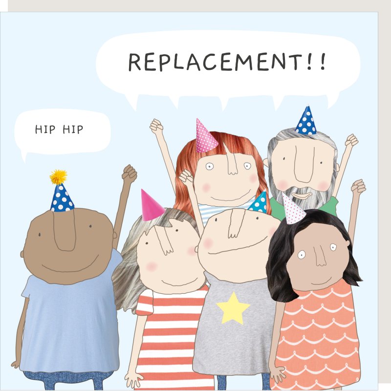Rosie Made A Thing Hip Hip Replacement Card