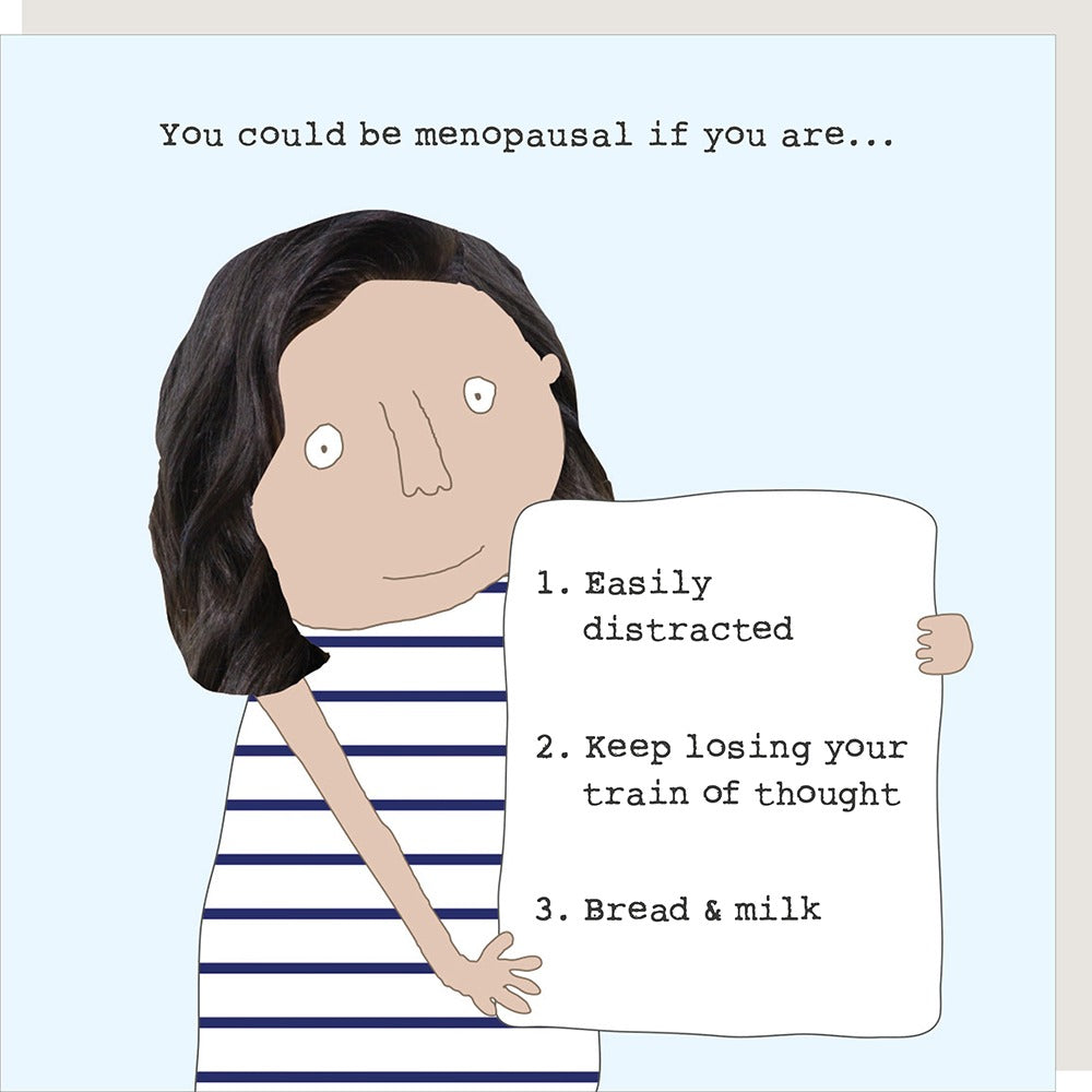 Rosie Made A Thing Menopause List Card