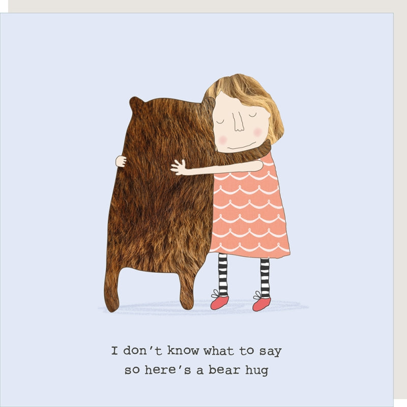 Rosie Made a Thing Wine Bear Hug Card