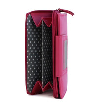 Load image into Gallery viewer, Sabrina Leather Purse Pink &amp; Grey
