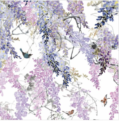 Sanderson Wisteria Falls Card