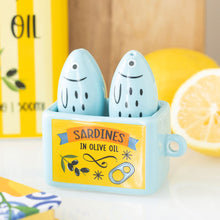 Load image into Gallery viewer, La Dolce Vita Sardines Salt &amp; Pepper Set
