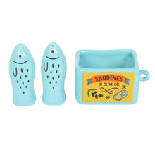 Load image into Gallery viewer, La Dolce Vita Sardines Salt &amp; Pepper Set
