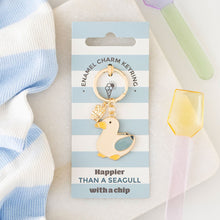 Load image into Gallery viewer, Seagull &amp; Chips Enamel Keyring
