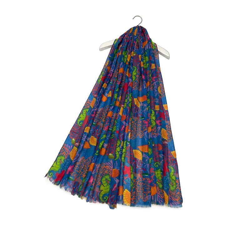 Sealife & Coral Scarf