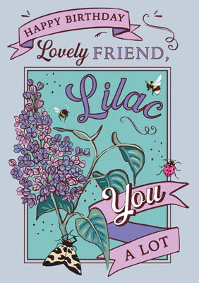 Sending Sunshine Lilac Friend Card