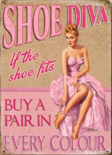 Vintage Small Sign Shoe Diva