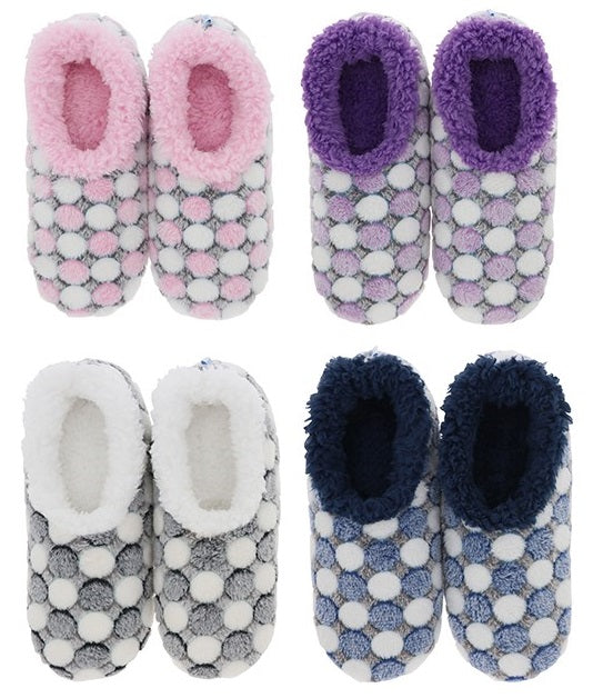 Snoozies Ladies Slippers Dotty