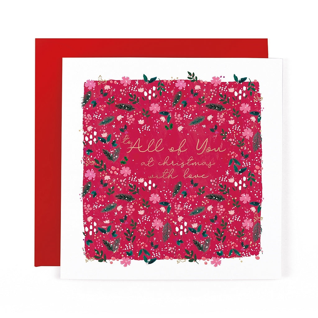 Snowdrop Christmas All Of You Card