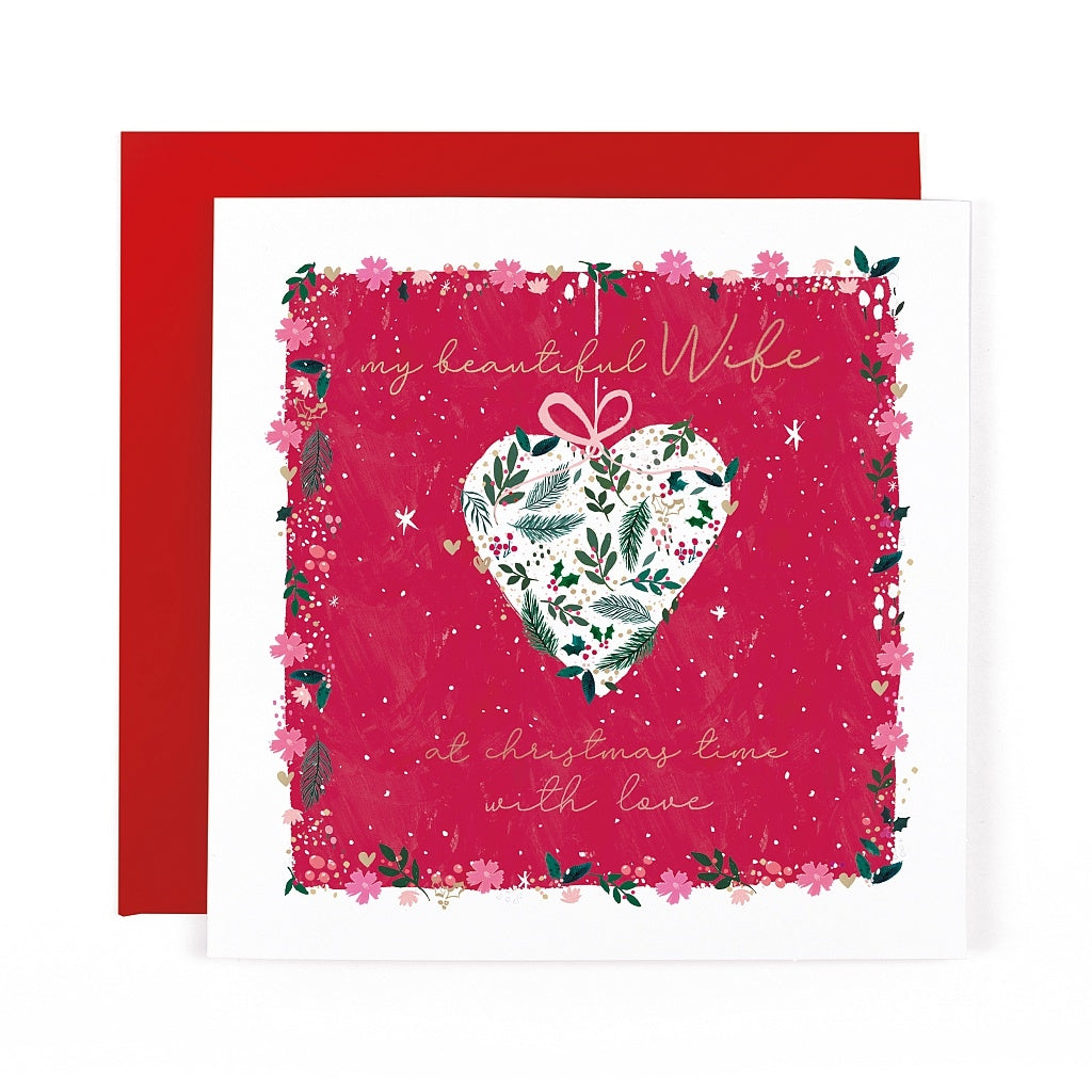 Snowdrop Christmas Beautiful Wife Card