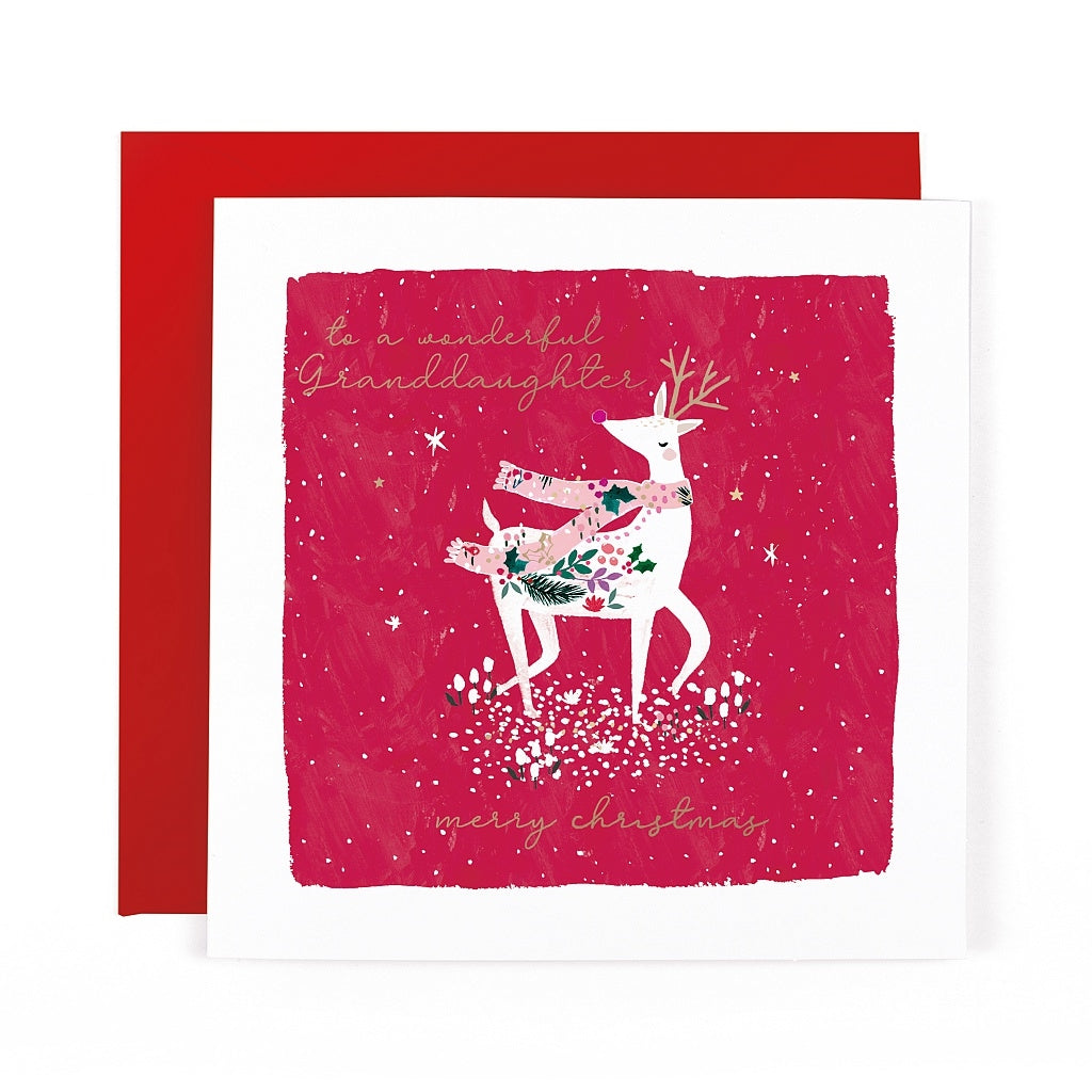 Snowdrop Christmas Wonderful Granddaughter Card