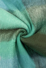 Load image into Gallery viewer, Soft Tassel Scarf Check Print Green
