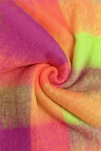 Load image into Gallery viewer, Soft Tassel Scarf Check Print Neons
