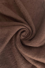 Load image into Gallery viewer, Soft Tassel Scarf Chocolate
