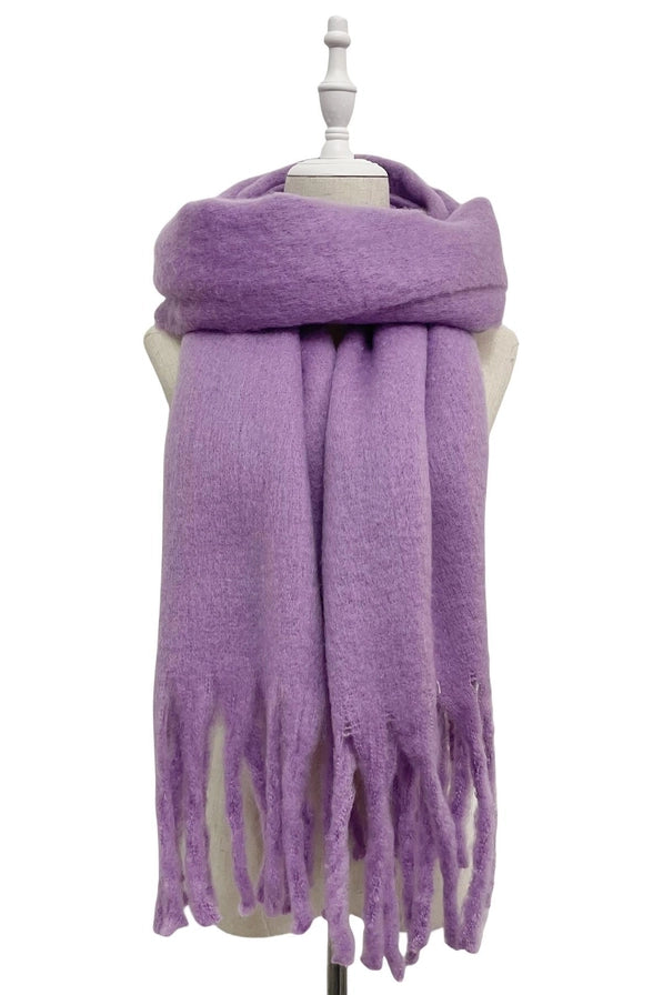 Soft Tassel Scarf Lavender