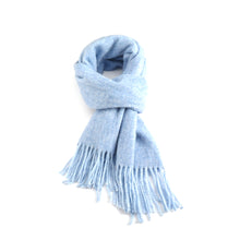 Load image into Gallery viewer, Soft Tassel Scarf Sky Blue

