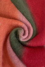 Load image into Gallery viewer, Soft Tassel Scarf Stripe Red/Green/Pink
