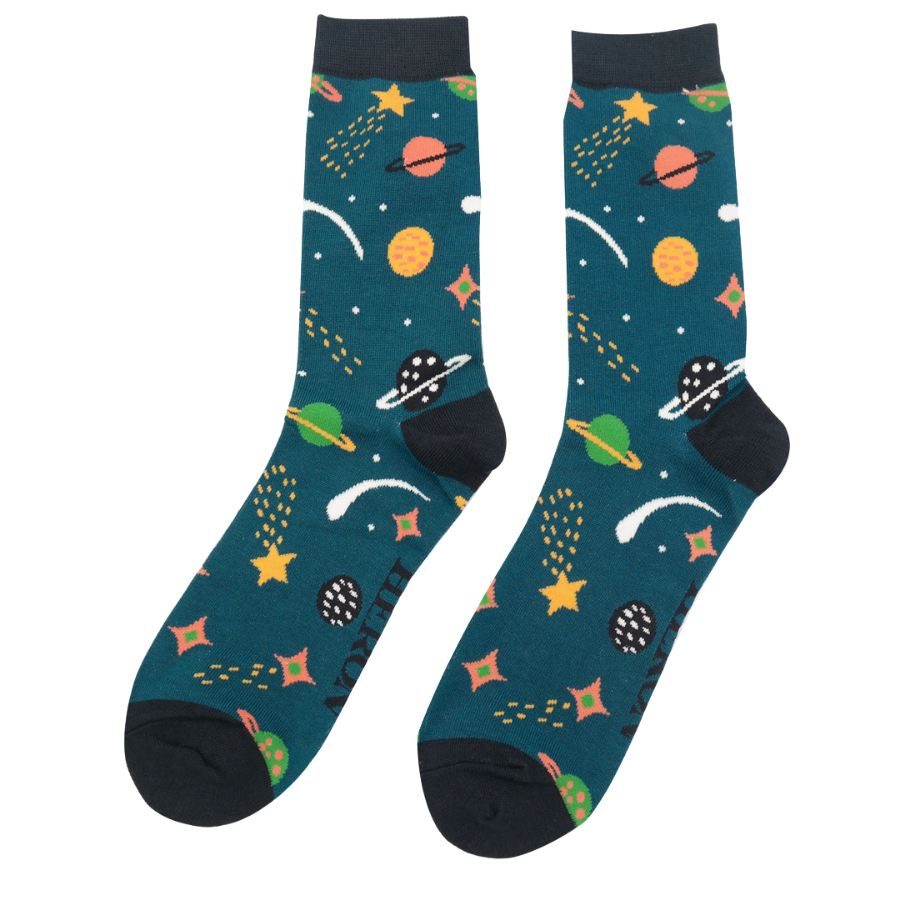 Men's Bamboo Socks Space Teal