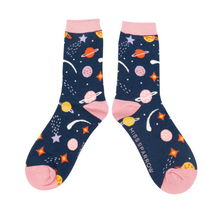 Load image into Gallery viewer, Bamboo Socks Space Navy Blue
