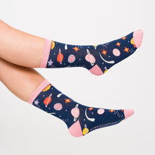 Load image into Gallery viewer, Bamboo Socks Space Navy Blue
