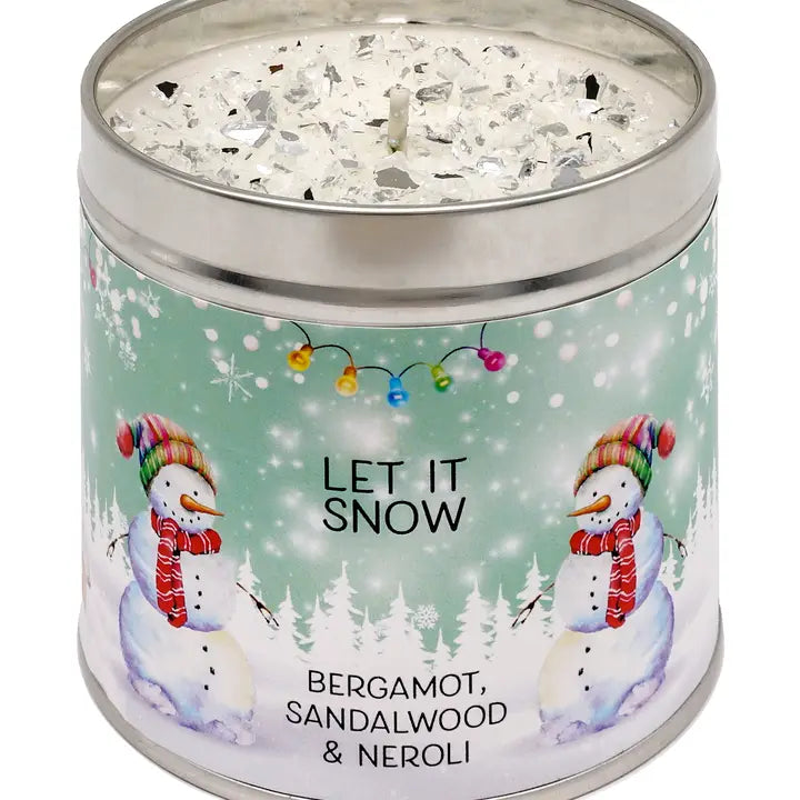 Spirit Of Christmas Let It Snow Candle