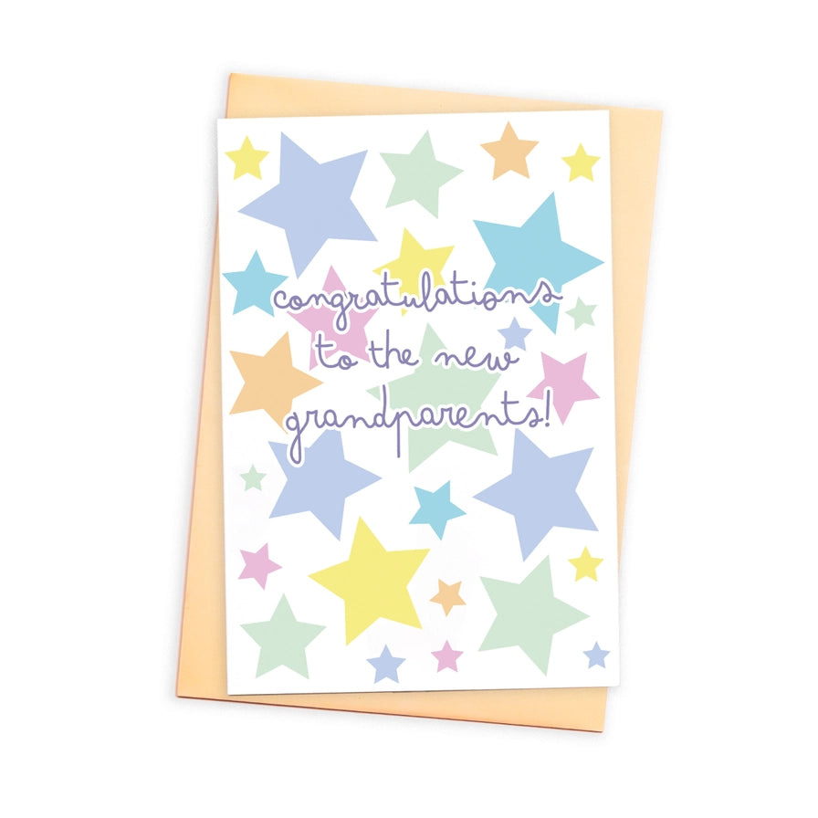 Stars New Grandparents Card