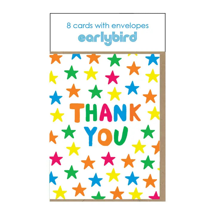 Stars Thank You Card 8 Pack