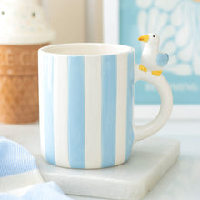Load image into Gallery viewer, Striped Seagull Mug
