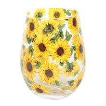 Load image into Gallery viewer, Sunflower Stemless Glass
