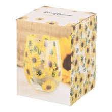 Load image into Gallery viewer, Sunflower Stemless Glass

