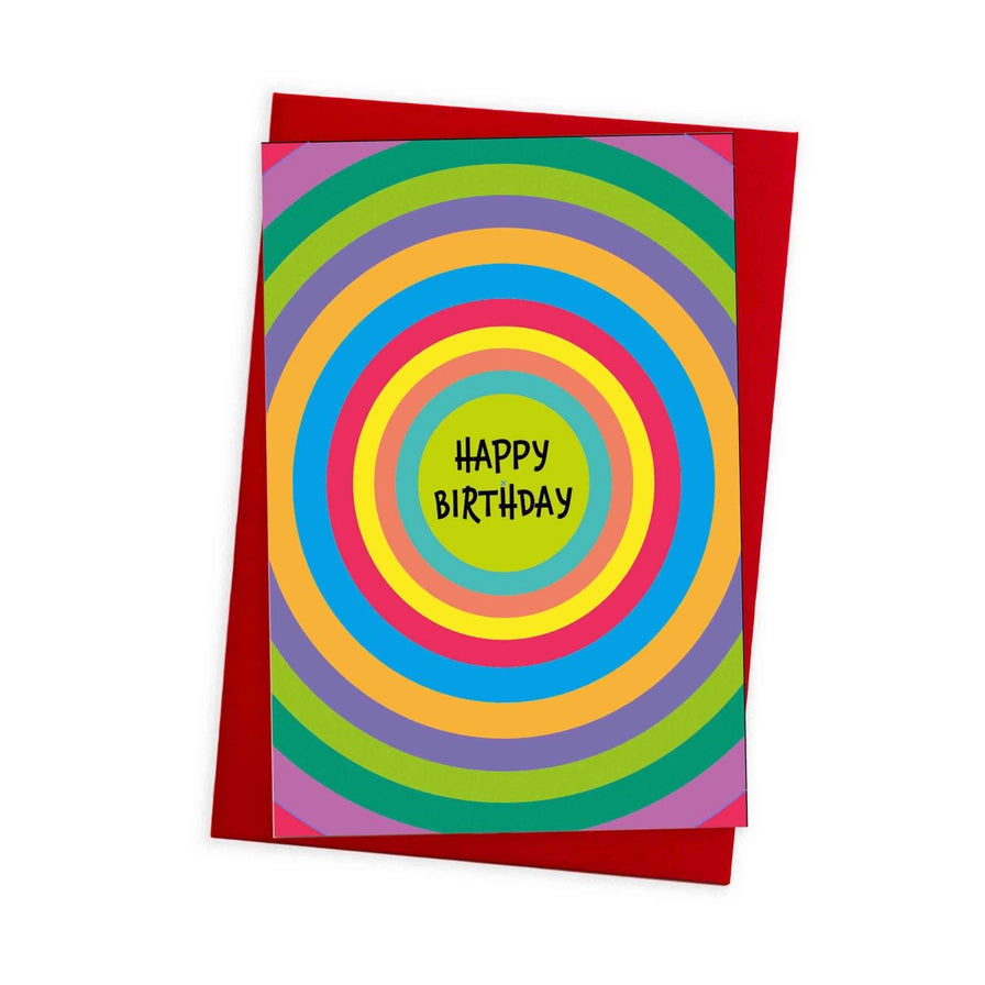 Swirl Happy Birthday Card