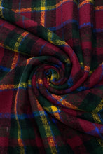 Load image into Gallery viewer, Tartan Blanket Wrap Scarf/Wrap Red
