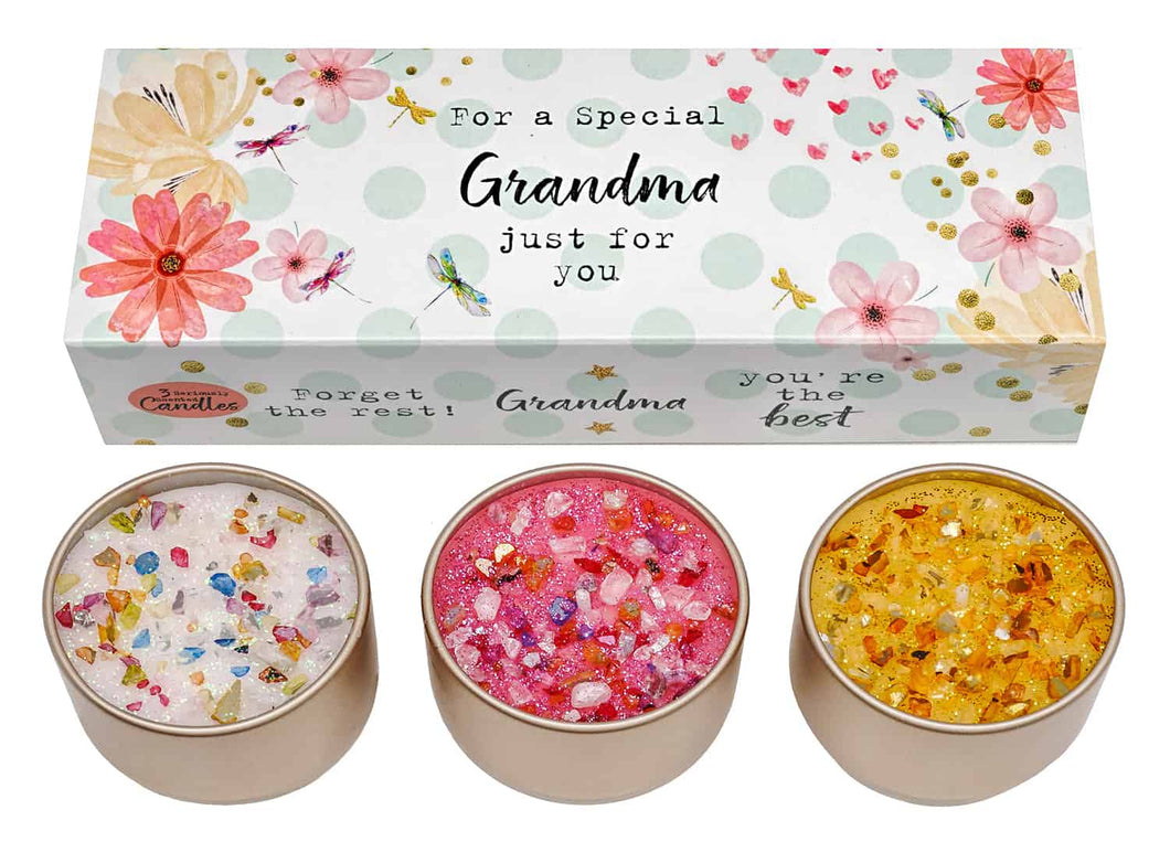 Just Because Tea Light Trio Special Grandma