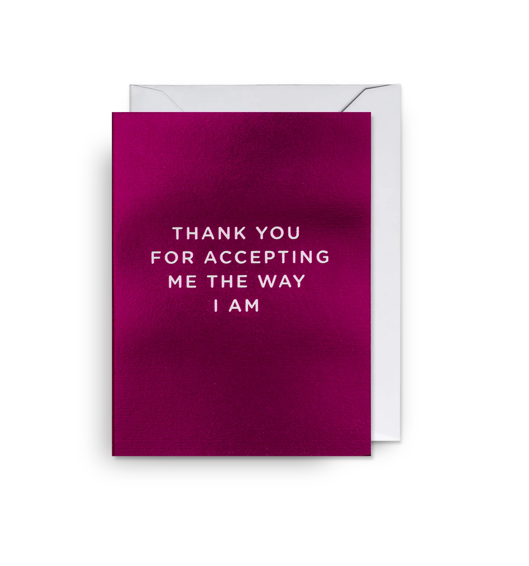 Mini Card Thank You For Accepting Me