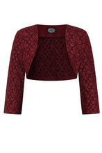 Load image into Gallery viewer, Layla Wine Swing Dress &amp; Bolero
