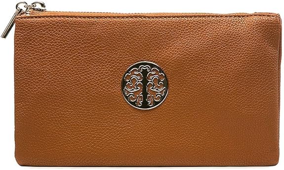 Tree Motif Evening Bag Brown